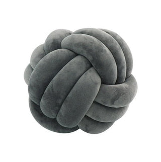 knotted ball throw pillow large decorative cushion unique knot design lifestyle view