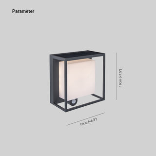 Solar Wall Light – Modern Outdoor Lighting With Acrylic Wall Lamp & Warm LED Light