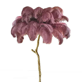 Feather lamp resin detail — luxury maple leaf texture