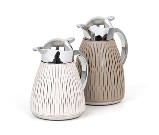 rose thermal carafe stainless steel insulated coffee pot easy clean angle view