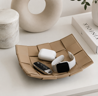 faux leather tray for jewelry
