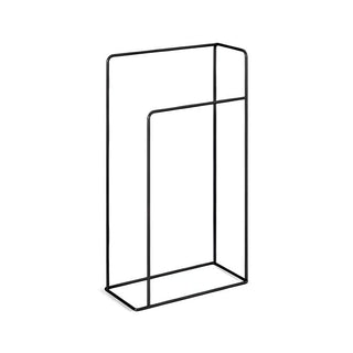 durable dual bar metal wall mounted towel rack minimalist bathroom front view
