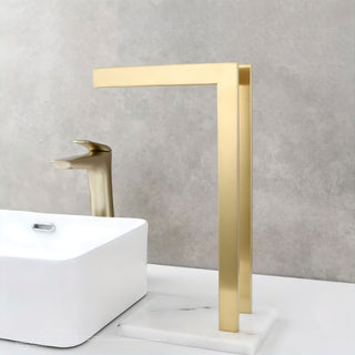 dual rod stainless steel marble base towel holder bathroom organizer angle view