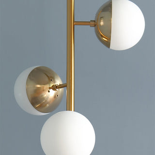 LED glass magic tree floor lamp — metal warm ambient
