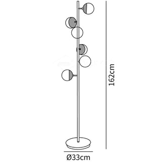 LED magic tree lamp ambient — glass metal warm glow