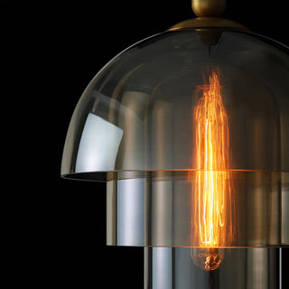 Suspension dôme en verre - Lampe dôme multicouche moderne pour îlot de cuisine