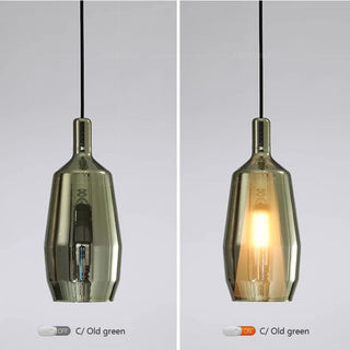 Suspension en verre multicolore – Luminaire suspendu moderne pour l'éclairage de salle à manger