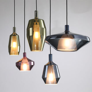 Glass pendant with multiple colors — modern interior lamp