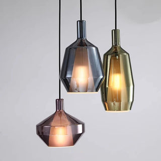 Suspension en verre multicolore – Luminaire suspendu moderne pour l'éclairage de salle à manger