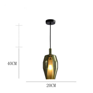 Suspension en verre multicolore – Luminaire suspendu moderne pour l'éclairage de salle à manger