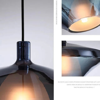 Suspension en verre multicolore – Luminaire suspendu moderne pour l'éclairage de salle à manger