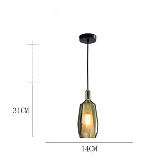 Suspension en verre multicolore – Luminaire suspendu moderne pour l'éclairage de salle à manger