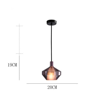 Suspension en verre multicolore – Luminaire suspendu moderne pour l'éclairage de salle à manger