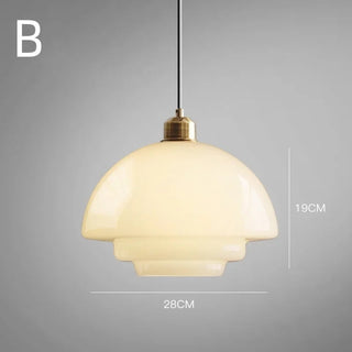 Suspension en verre nordique – Suspension minimaliste avec abat-jour en verre élégant