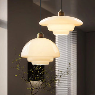 Suspension en verre nordique – Suspension minimaliste avec abat-jour en verre élégant