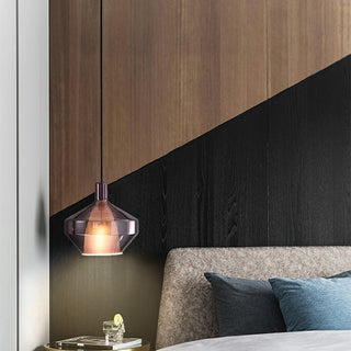 Suspension en verre multicolore – Luminaire suspendu moderne pour l'éclairage de salle à manger