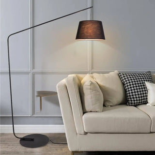 GRANV large arc floor lamp – full silhouette view