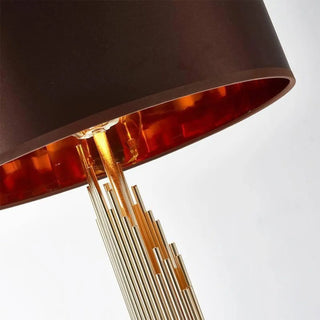 LARGE floor lamp – dark brown base close-up