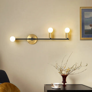 triple ball wall sconce gold E27 – 3-light modern