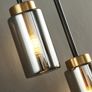 Black and gold Scandinavian wall sconce front view – elegant LED
