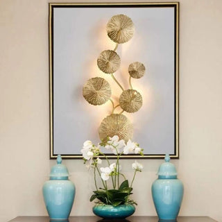 Gold petal wall light – G4 LED S/M/L warm 3000K