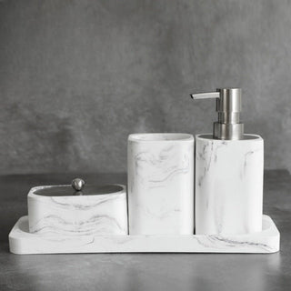 luxury elegant bathroom accessory set modern style upgrade close-up