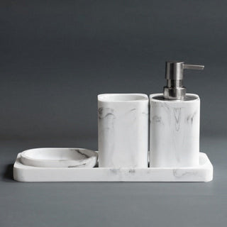 luxury elegant bathroom accessory set modern style upgrade side view
