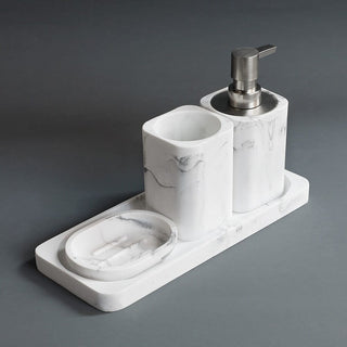 luxury elegant bathroom accessory set modern style upgrade top view