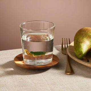 Handcrafted Animal Figurine Glass Cup