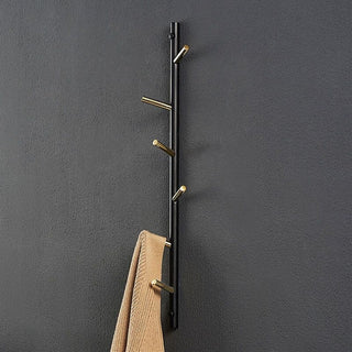 tree branch wall mount clothes hook rustic coat hanger artistic home close-up