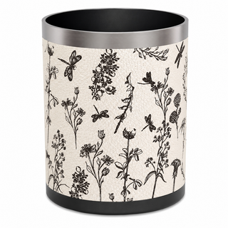 high end leather waste bin for living room