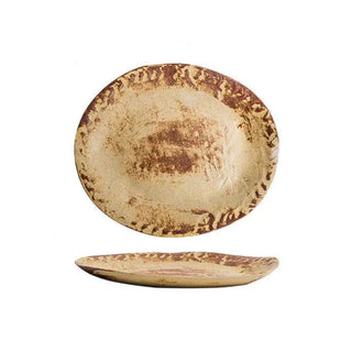 sicilian ceramic plates earthworks handcrafted mediterranean style dinnerware set front view