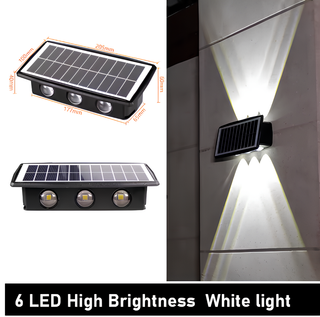 LED Solar Wall Light – Double Beam Patio Lamp | Energy Efficient Outdoor Lighting