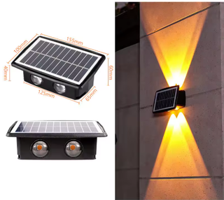 LED Solar Wall Light – Double Beam Patio Lamp | Energy Efficient Outdoor Lighting
