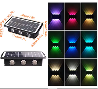 LED Solar Wall Light – Double Beam Patio Lamp | Energy Efficient Outdoor Lighting