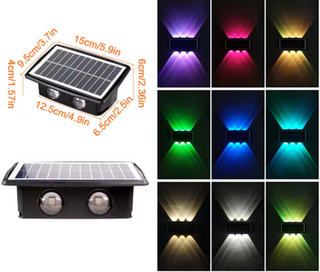 LED Solar Wall Light – Double Beam Patio Lamp | Energy Efficient Outdoor Lighting