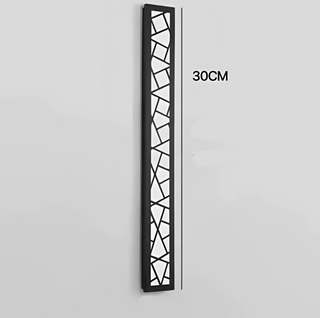 Outdoor Wall Light – Geometric Linear LED Waterproof Exterior Lighting Fixture