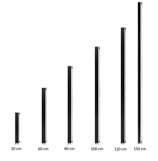 Outdoor Wall Lamp – Black Minimalist LED Linear Wall Sconce With Adjustable Brightness