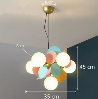 LED Pendant Light - Artistic Suspension Lamp | Nordic Style Lighting, Warm Ambient Illumination