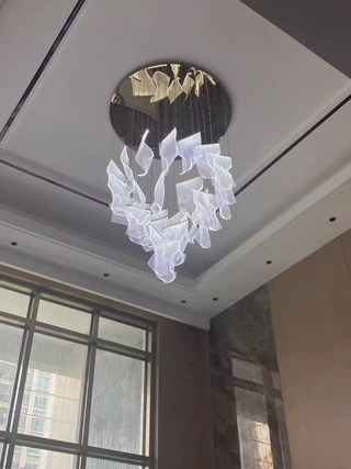 Colossal Luxury Chandelier – Modern Crystal Pendant Light with Ambient LED Lighting