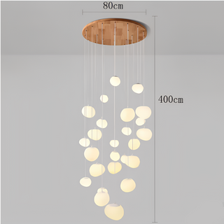 Modern Alloy Chandelier – Gold Finish Ceiling Light With Integrated LED Lights