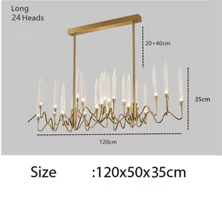 Feather Chandelier – Sculptural Delicate Shine Light Fixture for Elegant Interiors