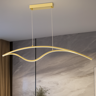 Nordic Chandelier – Modern Lighting Metal Fixture with Soft Ambient Glow