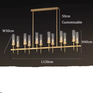 Sculptural Chandelier – Modern Gold Plated Crystal Light Fixture with Adjustable LED Lighting