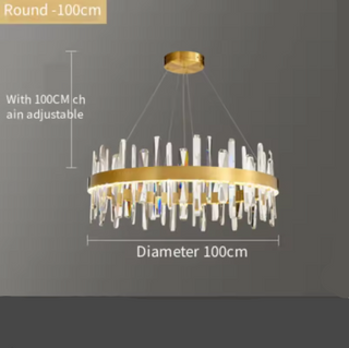 Elegant Crystal Chandelier – Luxury Ceiling Light With Sparkling Modern Design