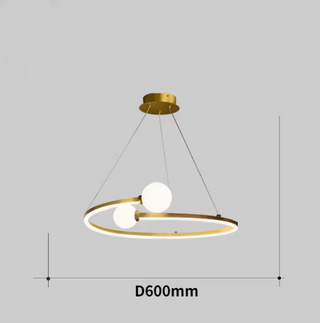 Gold Chandelier – Modern Luxury Lighting with Opal Glass Diffuser & Elegant Design