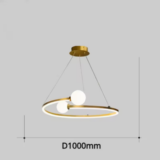 Gold Chandelier – Modern Luxury Lighting with Opal Glass Diffuser & Elegant Design