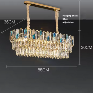 Modern Chandelier – Black and Gold Luxury Ceiling Light with Opal Glass Diffuser