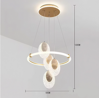 Contemporary Ring Chandelier – Modern Circular Pendant Light with LED Design