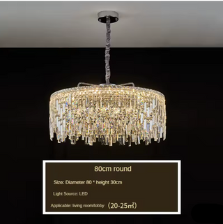 Contemporary Pendant Light – Modern Chandelier with Fluorescent Rings & Elegant Glow